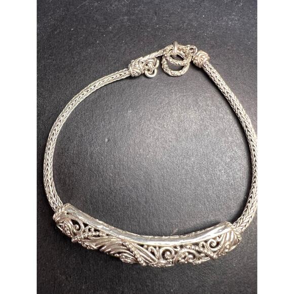 NEW Bali sterling silver dragonfly toggle bracelet - Picture 8 of 10